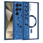 Coque Techsuit Luxury Glitter MagSafe pour Samsung Galaxy S24 Ultra - Deep Blue
