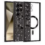 Coque Techsuit Luxury Glitter MagSafe pour Samsung Galaxy S24 Ultra - Black
