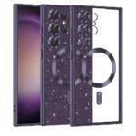 Coque Techsuit Luxury Glitter MagSafe pour Samsung Galaxy S23 Ultra - Deep Purple