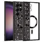 Coque Techsuit Luxury Glitter MagSafe pour Samsung Galaxy S23 Ultra - Black