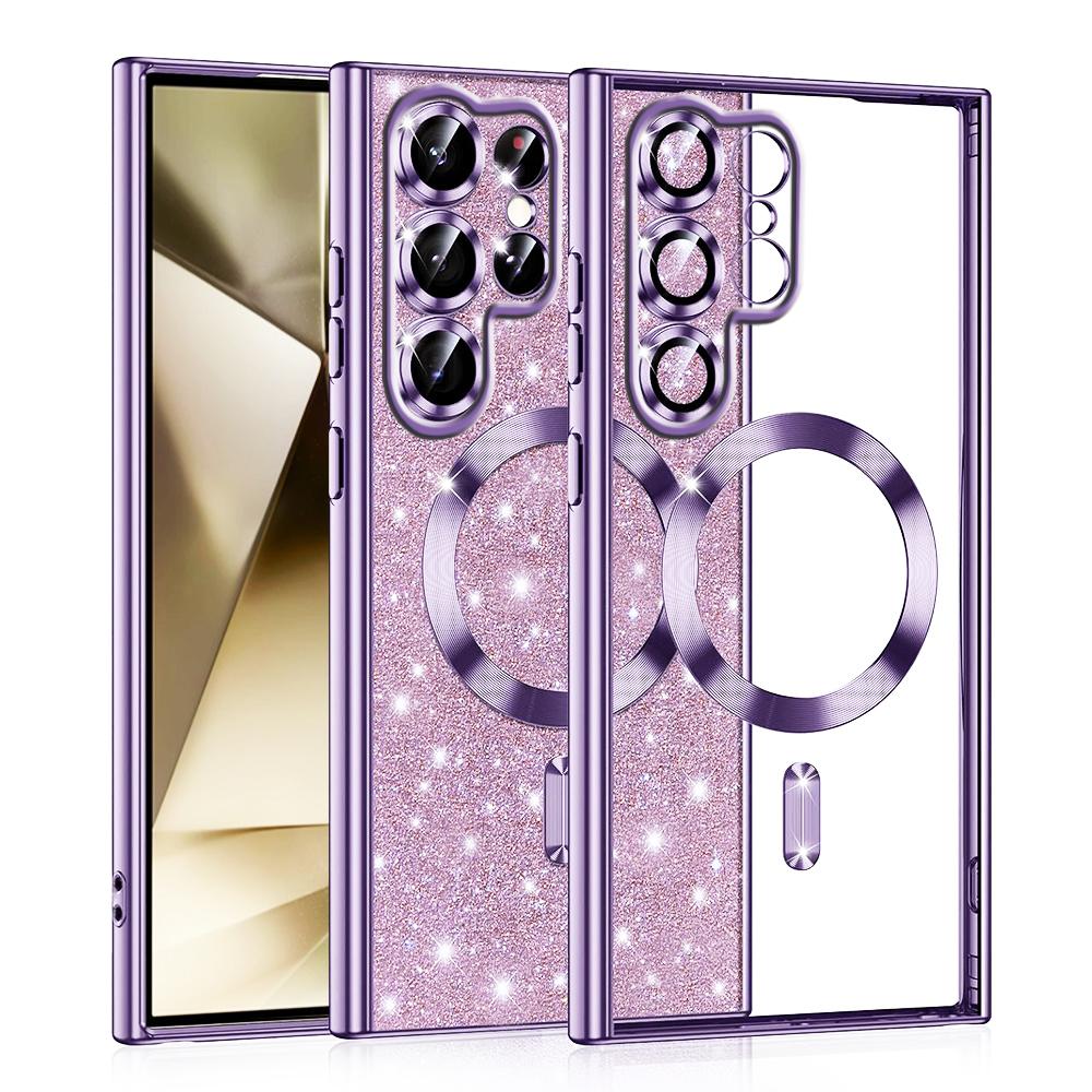 1140283 Coque Techsuit Luxury Glitter MagSafe pour Samsung Galaxy S22 Ultra - Light Purple – Image 1