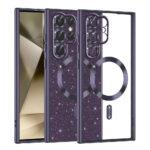 Coque Techsuit Luxury Glitter MagSafe pour Samsung Galaxy S22 Ultra - Deep Purple