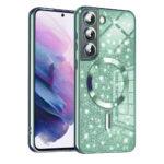 Coque Techsuit Luxury Glitter MagSafe pour Samsung Galaxy S21 - Light Green