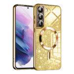 Coque Techsuit Luxury Glitter MagSafe pour Samsung Galaxy S21 - Gold
