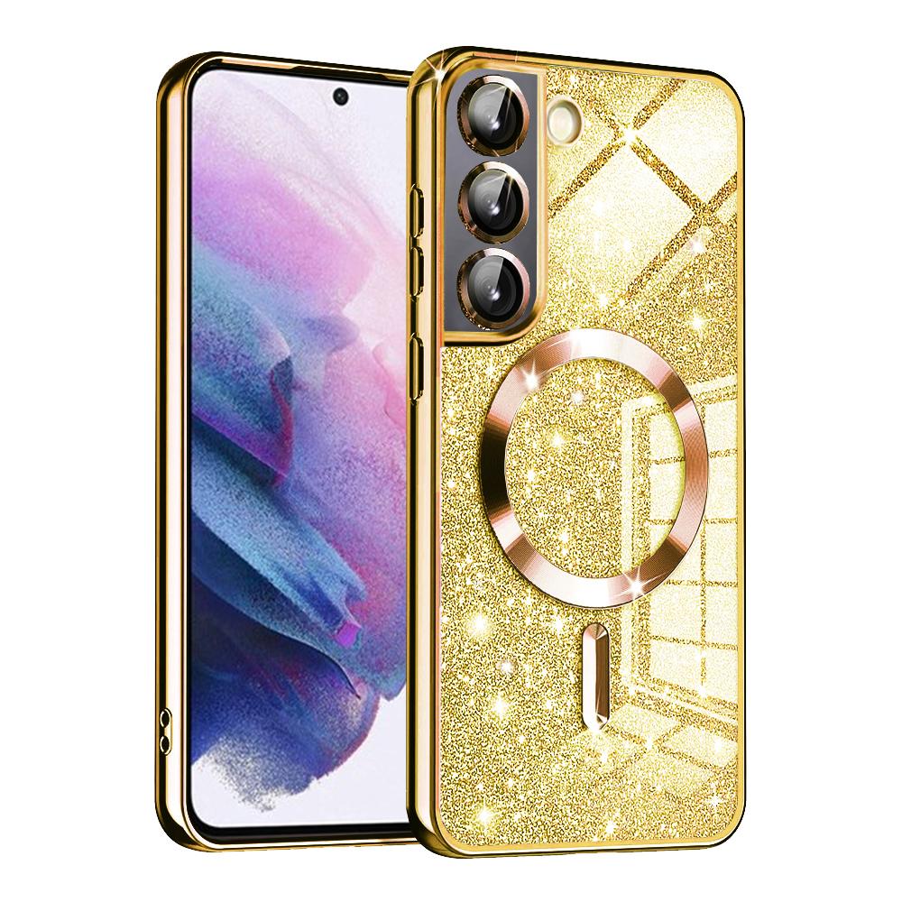 1144387 Coque Techsuit Luxury Glitter MagSafe pour Samsung Galaxy S21 - Gold – Image 1