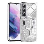 Coque Techsuit Luxury Glitter MagSafe pour Samsung Galaxy S21 - Silver
