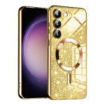 Coque Techsuit Luxury Glitter MagSafe pour Samsung Galaxy S23 Plus - Gold