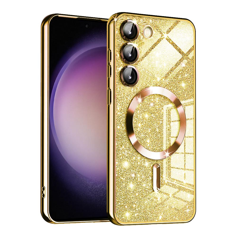 1145683 Coque Techsuit Luxury Glitter MagSafe pour Samsung Galaxy S23 Plus - Gold – Image 1
