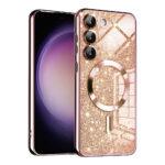 Coque Techsuit Luxury Glitter MagSafe pour Samsung Galaxy S23 - Rose Gold