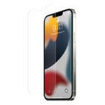 Lot de 2 protections d'écran Spigen Glas.tR EZ-FIT pour iPhone 13 / iPhone 13 Pro / iPhone 14 / iPhone 16e - Clear – Image 2
