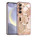 Coque Techsuit Luxury Glitter MagSafe pour Samsung Galaxy S24 - Rose Gold