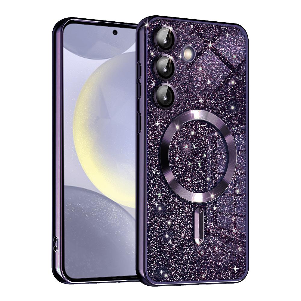 1148809 Coque Techsuit Luxury Glitter MagSafe pour Samsung Galaxy S24 Plus - Deep Purple – Image 1
