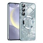 Coque Techsuit Luxury Glitter MagSafe pour Samsung Galaxy S24 Plus - Light Blue