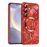 Coque Techsuit Luxury Glitter MagSafe pour Samsung Galaxy S24 Plus - Red