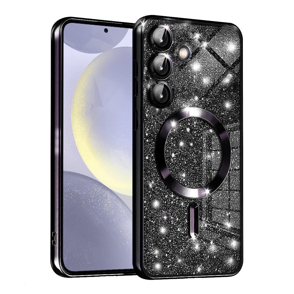 1149115 Coque Techsuit Luxury Glitter MagSafe pour Samsung Galaxy S24 Plus - Black – Image 1