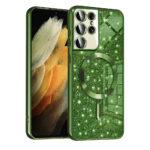 Coque Techsuit Luxury Glitter MagSafe pour Samsung Galaxy S21 Ultra - Deep Green
