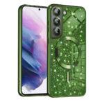 Coque Techsuit Luxury Glitter MagSafe pour Samsung Galaxy S22 - Deep Green