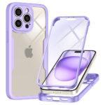 Coque intégrale Techsuit ColorVerse 360 pour iPhone 15 Pro Max - Purple