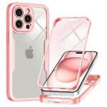 Coque intégrale Techsuit ColorVerse 360 pour iPhone 15 Pro Max - Pink