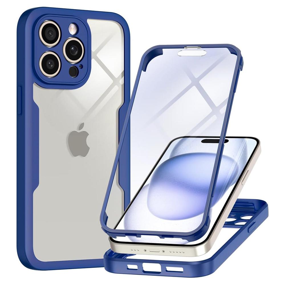 1208755 Coque intégrale Techsuit ColorVerse 360 pour iPhone 14 Pro - Blue – Image 1
