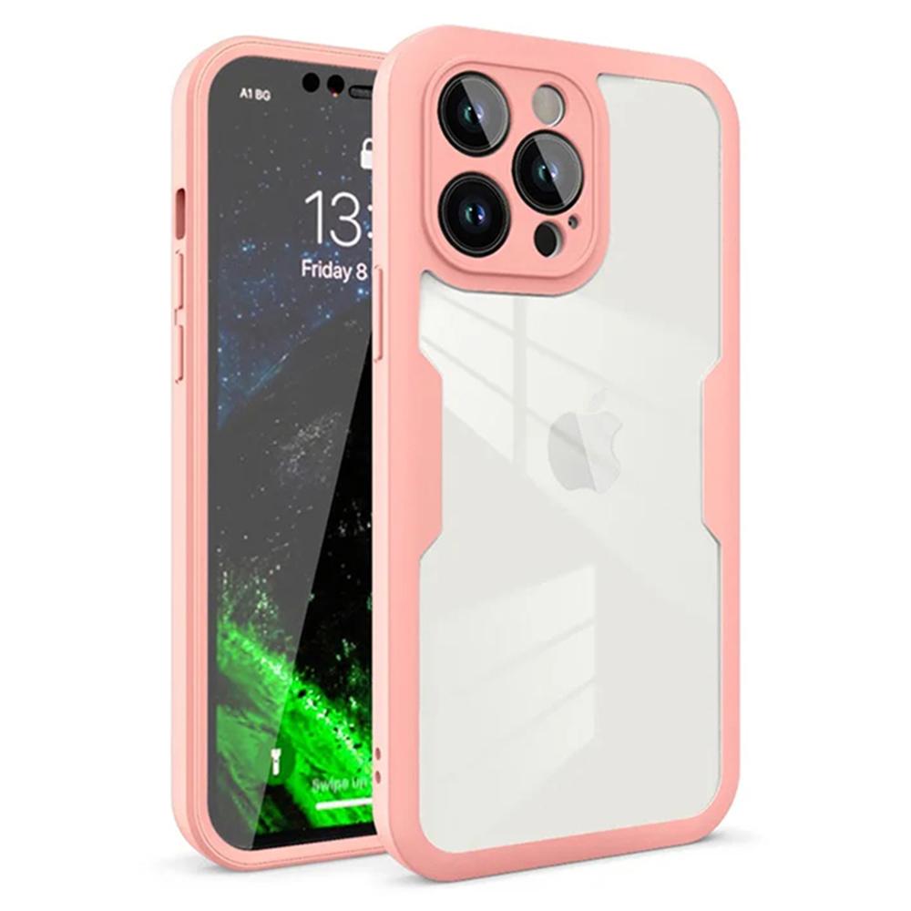 1210957 Coque intégrale Techsuit ColorVerse 360 pour iPhone 12 Pro - Pink – Image 1