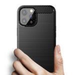 Coque Techsuit Carbon Silicone pour iPhone 13 Pro - Black – Image 2