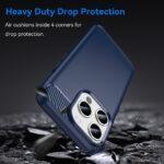 Coque Techsuit Carbon Silicone pour iPhone 16e - Black – Image 4