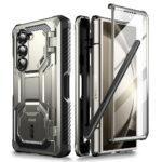 Coque remborcée I-Blason Armorbox avec clip ceinture pour Samsung Galaxy Z Fold6 - Titan Gray