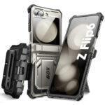 Coque remborcée I-Blason Armorbox avec clip ceinture pour Samsung Galaxy Z Flip6 / Flip7 FE - Titan Gray – Image 3
