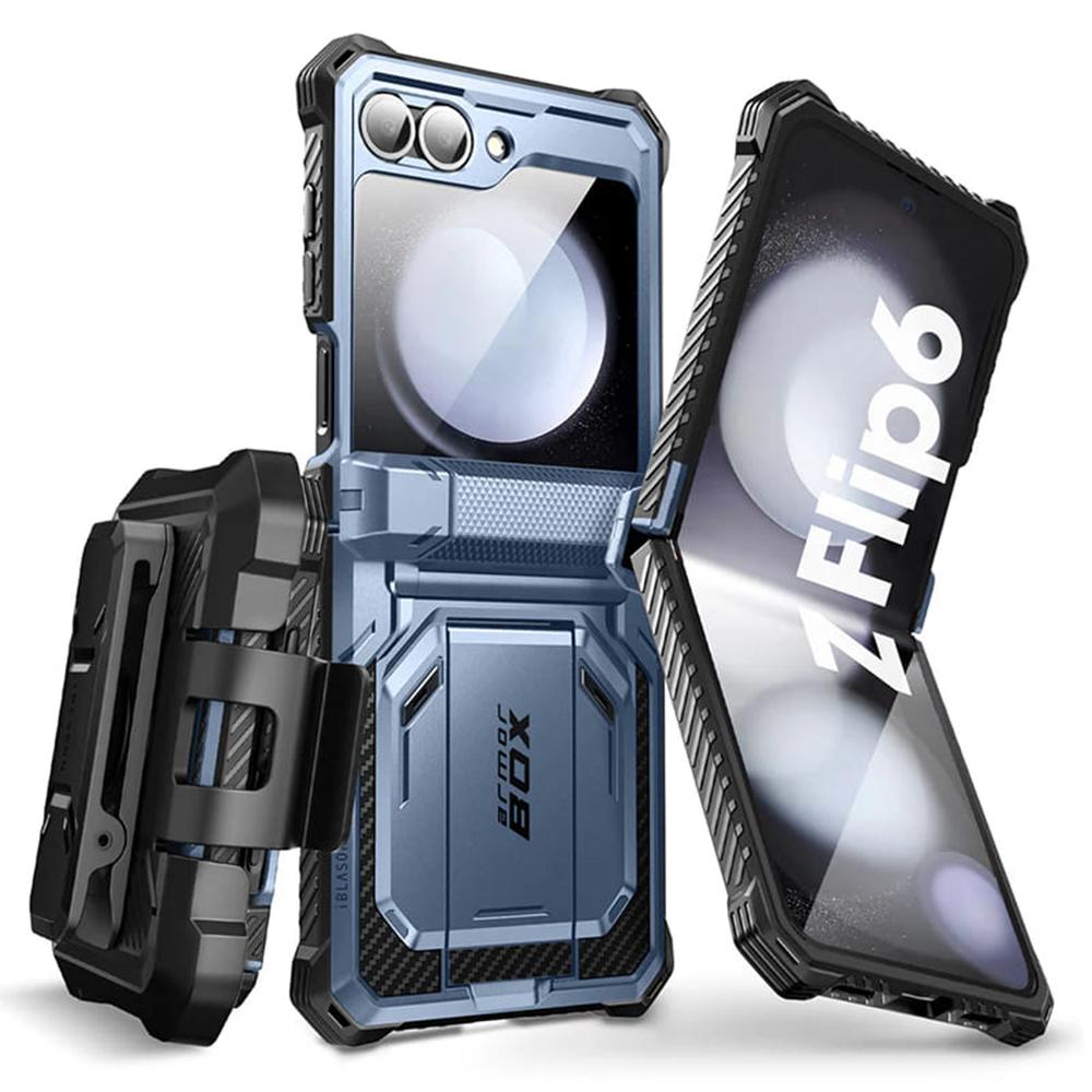 1314847 Coque remborcée I-Blason Armorbox avec clip ceinture pour Samsung Galaxy Z Flip6 / Flip7 FE - Tilt – Image 1