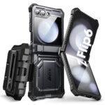 Coque remborcée I-Blason Armorbox avec clip ceinture pour Samsung Galaxy Z Flip6 / Flip7 FE - Black