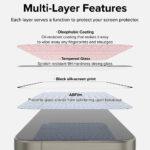 Lot de 2 protections d'écran Ringke Easy Slide Tempered Glass pour iPhone 16 Pro Max - Black – Image 6