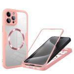 Coque intégrale Techsuit ColorVerse 360 MagSafe pour iPhone 15 Pro - Pink