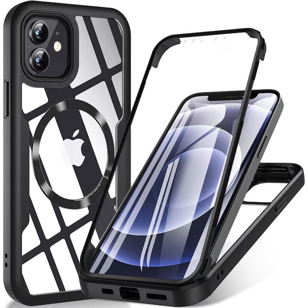 1430113 Coque intégrale Techsuit ColorVerse 360 MagSafe pour iPhone 12 - Black – Image 1