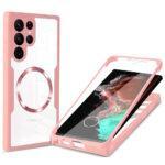 Coque intégrale Techsuit ColorVerse 360 MagSafe pour Samsung Galaxy S22 Ultra - Pink