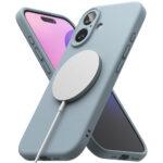 Coque Ringke Silicone Magnetic MagSafe pour iPhone 16 Plus - Blue – Image 4