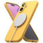 Coque Ringke Silicone Magnetic MagSafe pour iPhone 16 Plus - Yellow – Image 4