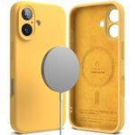 Coque Ringke Silicone Magnetic MagSafe pour iPhone 16 Plus - Yellow