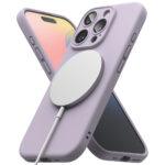 Coque Ringke Silicone Magnetic MagSafe pour iPhone 16 Pro - Lavender – Image 4