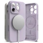 Coque Ringke Silicone Magnetic MagSafe pour iPhone 16 Pro - Lavender – Image 5