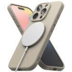 Coque Ringke Silicone Magnetic MagSafe pour iPhone 16 Pro - Stone – Image 4