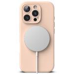 Coque Ringke Silicone Magnetic MagSafe pour iPhone 16 Pro - Pink Sand – Image 2