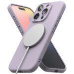 Coque Ringke Silicone Magnetic MagSafe pour iPhone 16 Pro Max - Lavender – Image 4