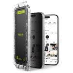 Lot de 2 protections d'écran Ringke Easy Slide Tempered Glass pour iPhone 16 Plus / iPhone 15 Plus - Privacy – Image 2