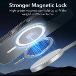 Coque MagSafe ESR Classic Hybrid HaloLock pour iPhone 16 Pro - Frosted Clear – Image 2