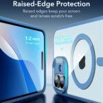 Coque MagSafe ESR Classic Hybrid HaloLock pour iPhone 16 - Clear Blue – Image 5