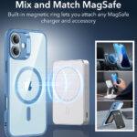 Coque MagSafe ESR Classic Hybrid HaloLock pour iPhone 16 - Clear Blue – Image 4