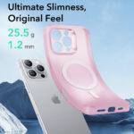 Coque MagSafe ESR Zero HaloLock pour iPhone 16 Pro Max - Frosted Pink – Image 3