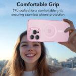 Coque MagSafe ESR Zero HaloLock pour iPhone 16 Pro Max - Frosted Pink – Image 6