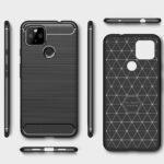 Coque Techsuit Carbon Silicone pour Google Pixel 4a 5G - Black – Image 2